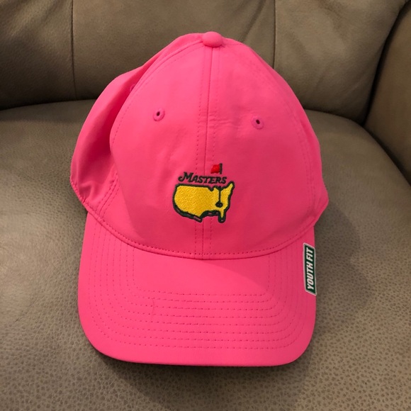 Brand New Youth Masters Hat Hot Pink 